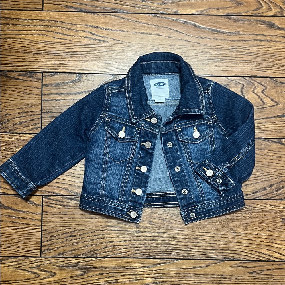 Old Navy Dark Blue Kids Jean Jacket 12-18M